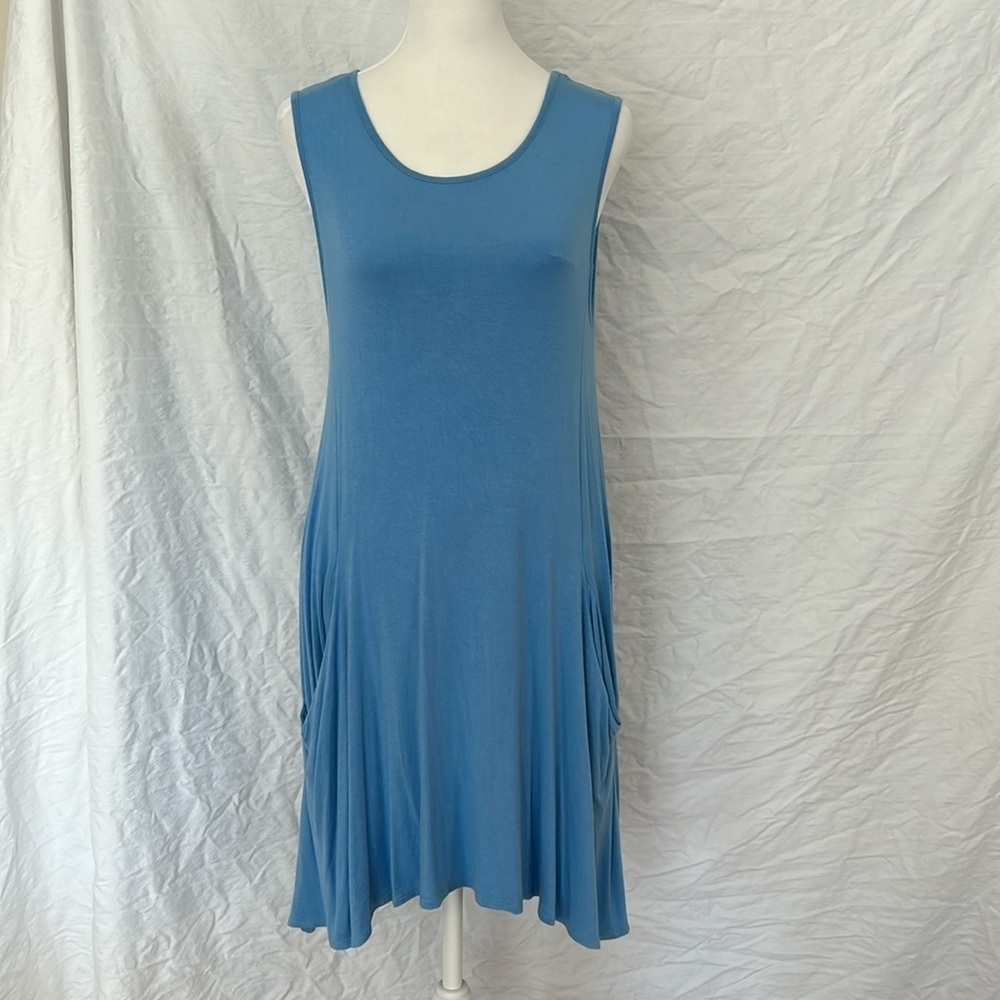 Rebel Sugar Medium Blue Tank Midi Dress Sz S